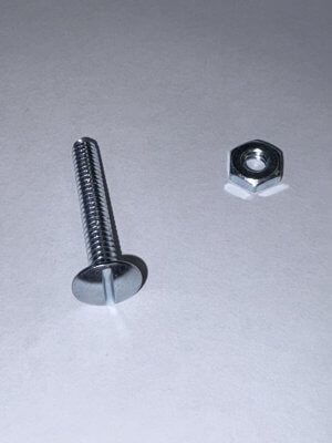 Slotted Head Locker Bolt and Hex Nut