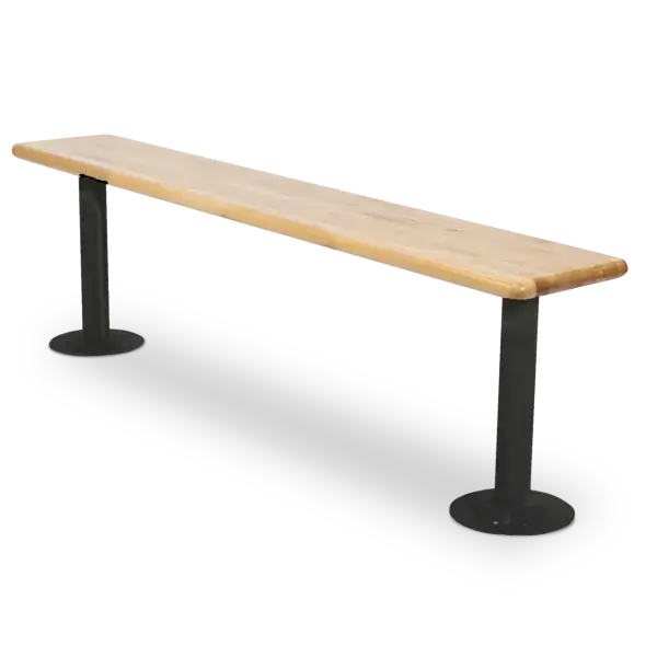 12" Deep Locker Room Benches With Pedestals - Image 3