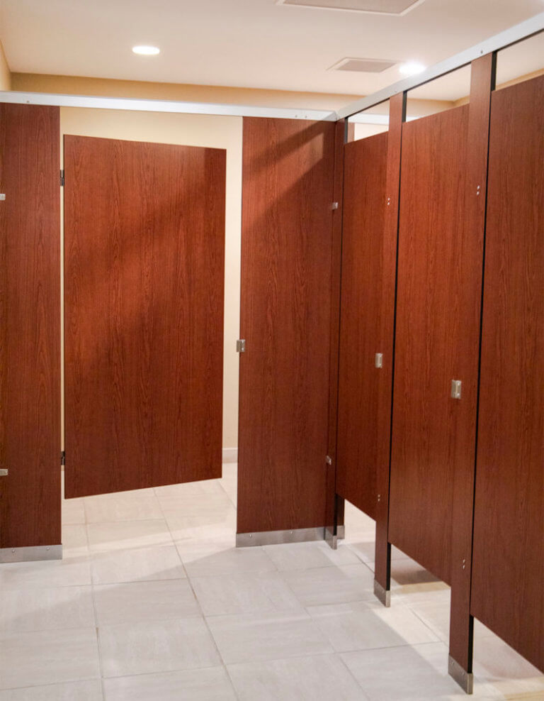 Phenolic Toilet Partitions by ASI Global Partitions Robinson Steel Co.