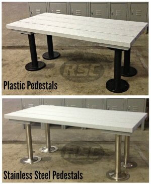 ADA Plastic Slat Locker Room Bench