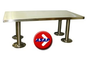 ADA Stainless Steel Locker Room Bench