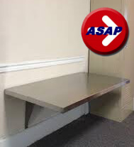 ADA Stainless Steel Wall Mounted Locker Room Bench