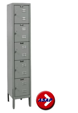 Hallowell Premium Lockers 5 Tier x 1 Wide