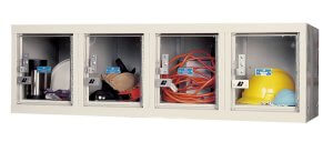 Hallowell Safety View 4-Wide Wall Mounted Locker