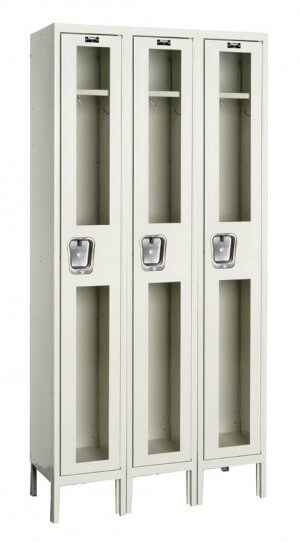 Hallowell Safety View Lockers 1 tier x 3 wide
