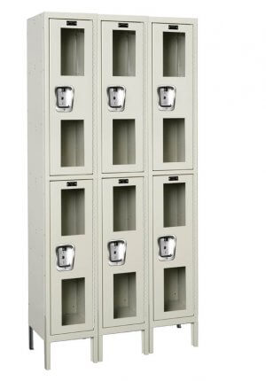 Hallowell Safety View Lockers 2 Tier x 3 Wide