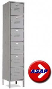 Penco Vanguard Lockers 6 Tier x 1 Wide - Robinson Steel Co.