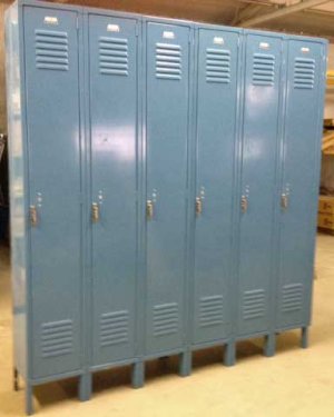 Penco Single Tier Lockers Lake Blue