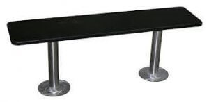 Phenolic Locker Room Bench With 304 Stainless Steel Pedestals