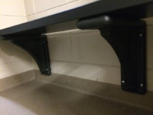 Plastic Wall Mounted Bench Brackets