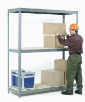 Rivet Lock WIDE SPAN Storage Rack With Wire Decking