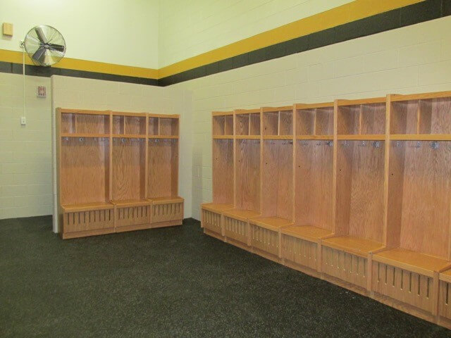 wood lockers