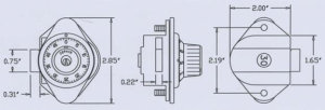 Zephyr combination lock CAD drawing