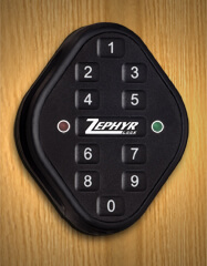 Zephyr RFID Electronic Locks, Key Pad Controlled